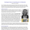 Good Governance In Australia Prior To Federation